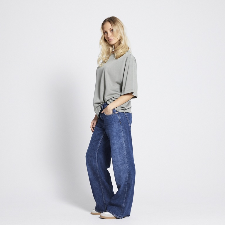 Soft lounge tee "Alyna" Light Army Green